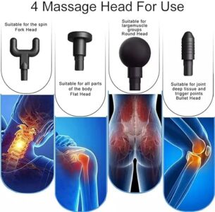 KH_740 Deep Tissue Muscle Percussion Handheld Facial Massage(Random Color)7