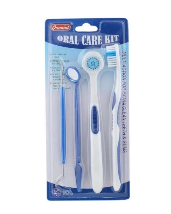 Oral Care Brush Kit 4 in 1 | Best Quality Oral Care Kit 04 PCs - Oral Hygiene Oral Care ( Random Color )